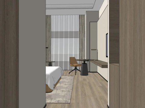 Hotel room 3D Model
