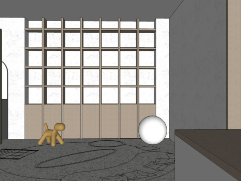 Milk tea shop 3D Model