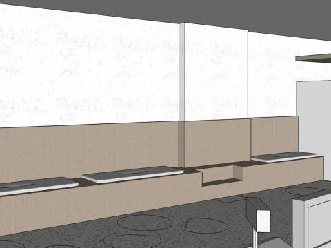 Milk tea shop 3D Model