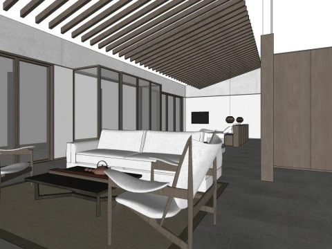 Indoor rooms in homestays 3D Model