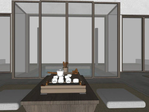 Indoor rooms in homestays 3D Model