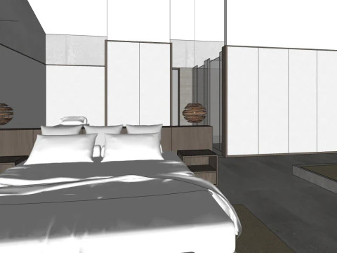 Indoor rooms in homestays 3D Model
