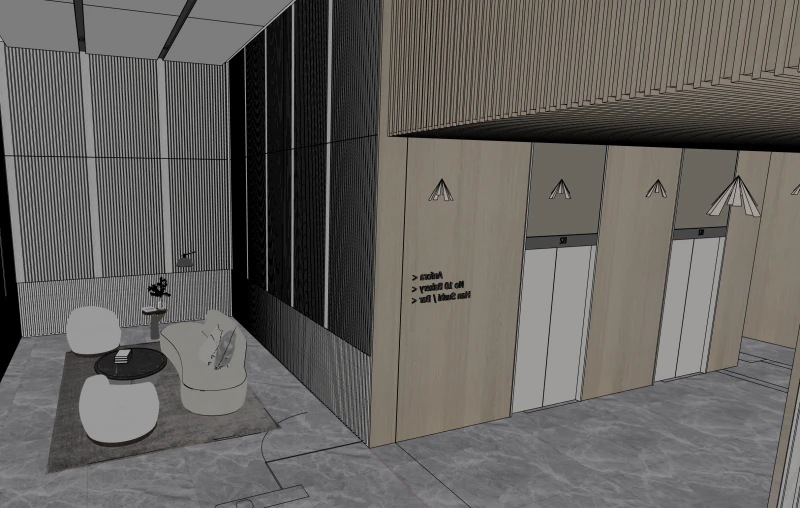 Sala ricevimenti Modello 3D .c4d .max .obj .3ds .fbx .stl .blend 