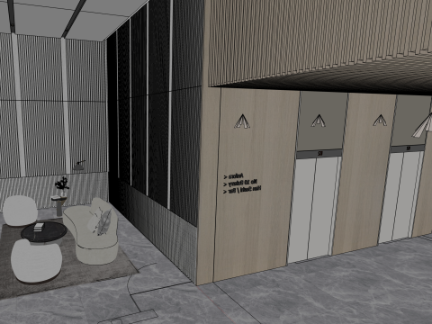 Sal&oacute;n de Recepciones Modelo 3D