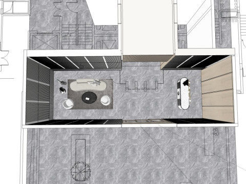 Empfangshalle 3D Modell
