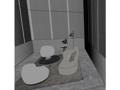 Empfangshalle 3D Modell