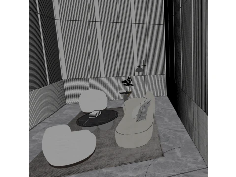 Sala ricevimenti Modello 3D