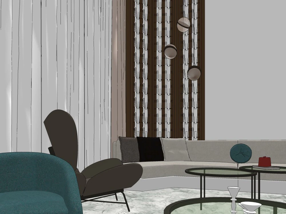 Sales office negotiation area 3D Model .c4d .max .obj .3ds .fbx .stl .blend