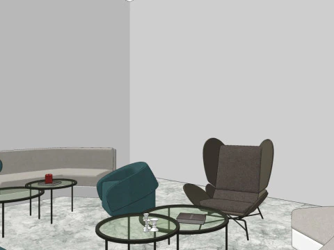 Sales office negotiation area 3D Model