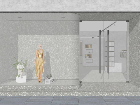 Clothing store specialty store 3D Model