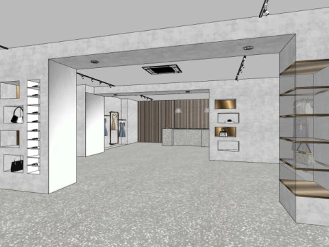 Clothing store specialty store 3D Model