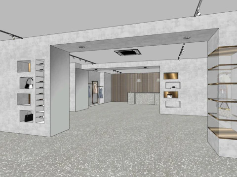 Clothing store specialty store 3D Model