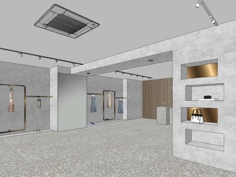 Clothing store specialty store 3D Model