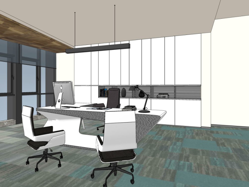 Chairmans Office 3D Model .c4d .max .obj .3ds .fbx .stl .blend 