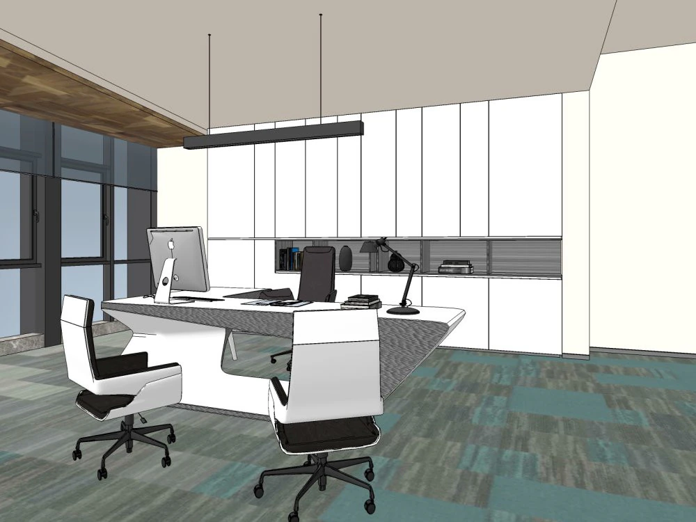Chairmans Office 3D Model .c4d .max .obj .3ds .fbx .stl .blend 