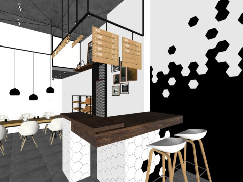 Dessert shop 3D Model