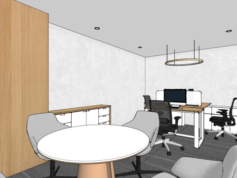 Modern style office 3D Model