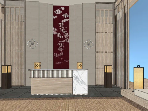 Reception Lobby 3D Model