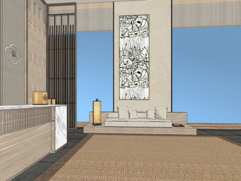Reception Lobby 3D Model