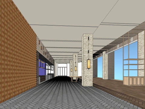 Reception Lobby 3D Model