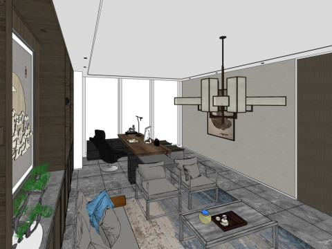 私人办公室 3D 模型