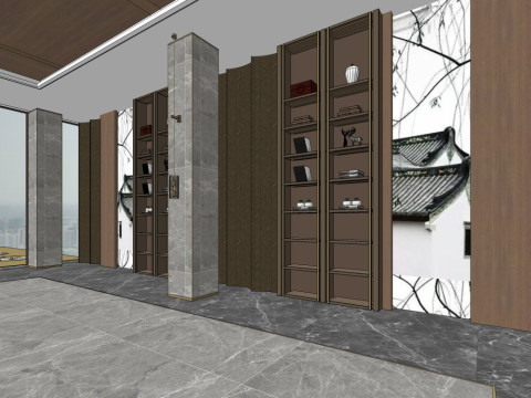 Hotel lobby 3D Model