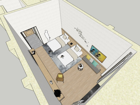 Hotel room 3D Model