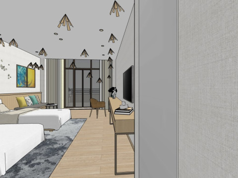 Hotel room 3D Model
