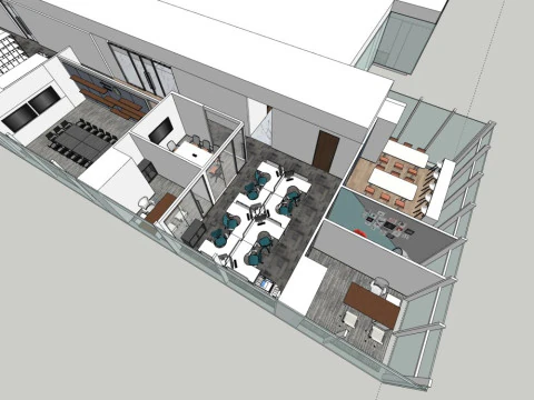 Modern office 3D Model