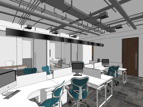 Modern office 3D Model
