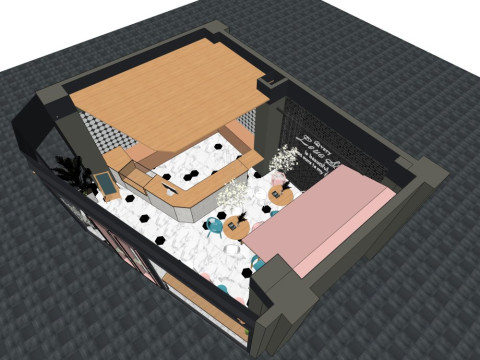 Dessert shop 3D Model