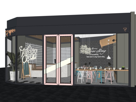 Dessert shop 3D Model