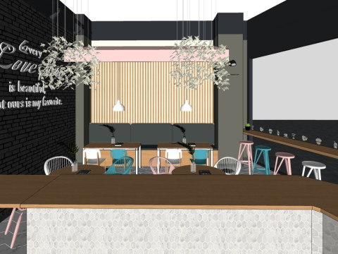 Dessert shop 3D Model