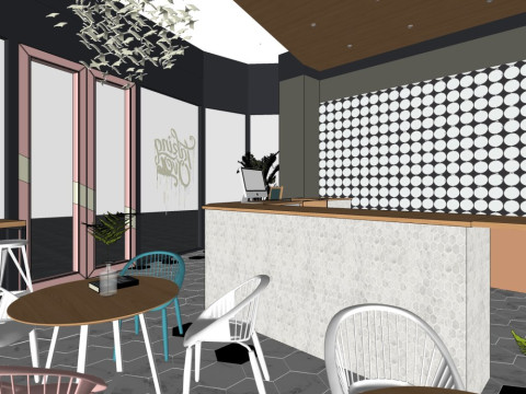 Dessert shop 3D Model