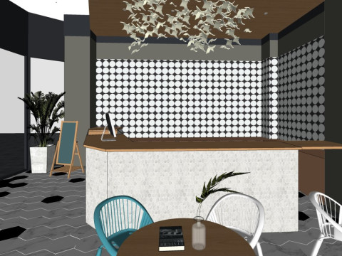 Dessert shop 3D Model