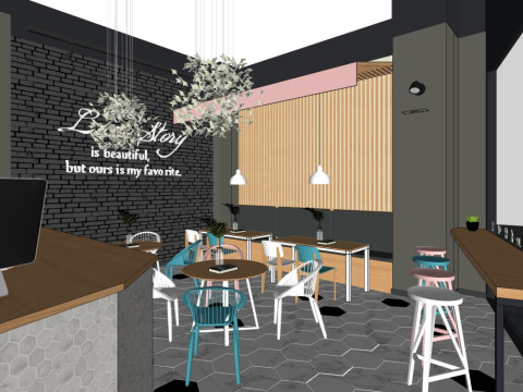 Dessert shop 3D Model