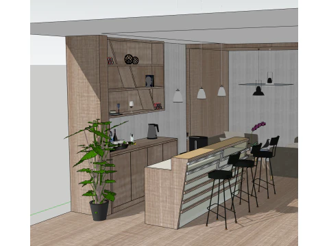 बिक्री विभाग वार्ता कक्ष 3D मॉडल