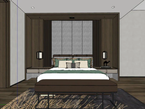 Hotel Executive Room 3D Model