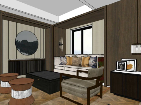 Camere d'albergo Modello 3D