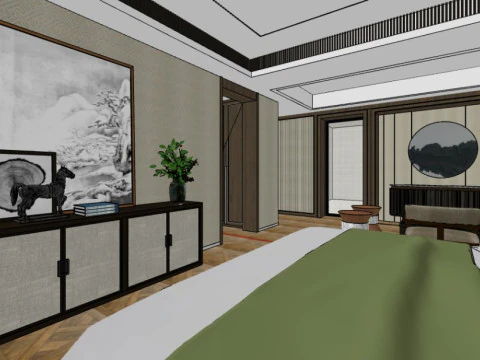 Camere d'albergo Modello 3D