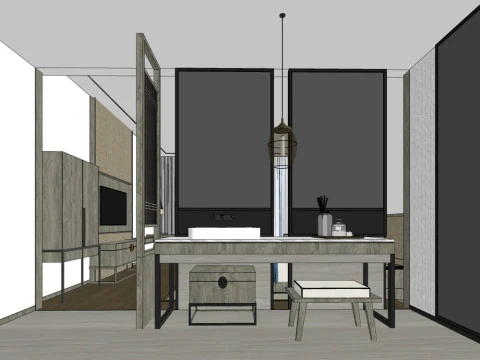 Hotel room 3D Model