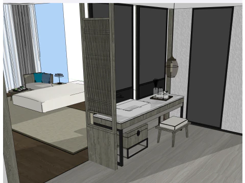 Hotel room 3D Model