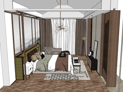 Hotel room 3D Model