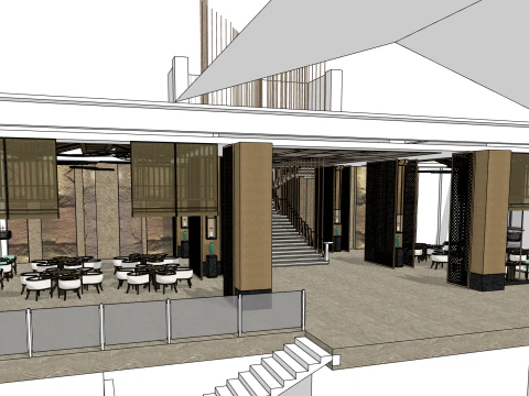 Restaurant 3D Model