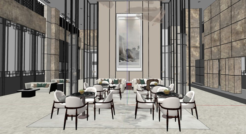 大堂模型 3D 模型 .c4d .max .obj .3ds .fbx .stl .blend 