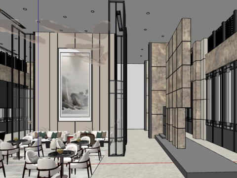 大堂模型 3D 模型