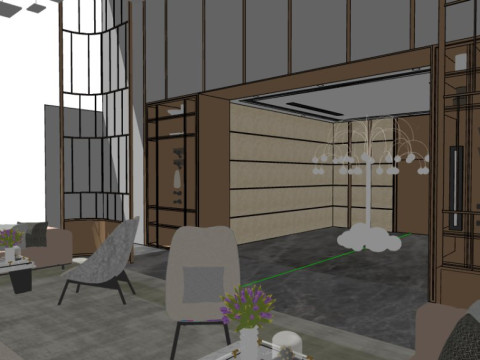 大堂模型 3D 模型