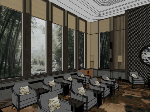 Reception room 3D Model