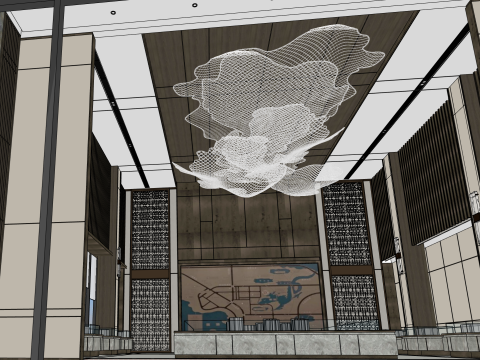 Sales office sand table area 3D Model