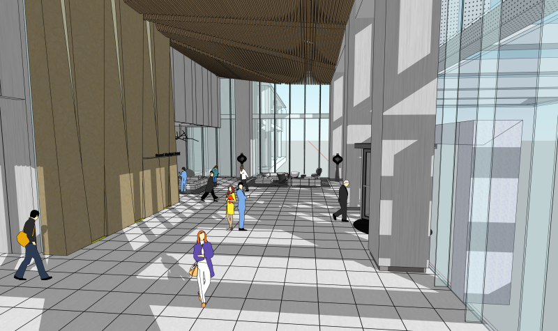 Hotel lobby 3D Model .c4d .max .obj .3ds .fbx .stl .blend 